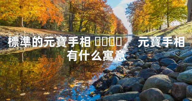 標準的元寶手相，元寶手相有什么寓意